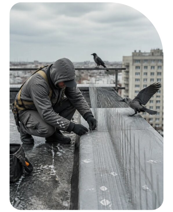 Защита от ворон под ключ в Лянторе по цене от 5119 р. | Сенат-Лнт